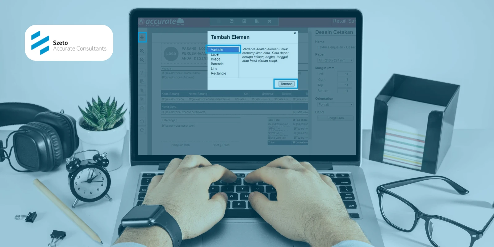 Menampilkan Nama User di Cetakan Transaksi Accurate Online