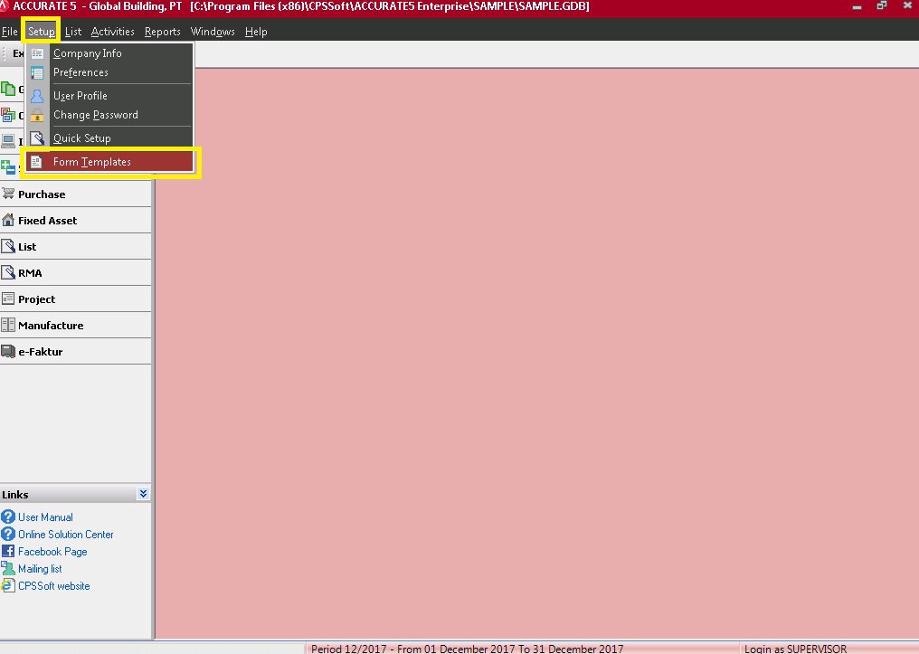 Menampilkan Nomor NIK di Preview Sales Invoice Accurate