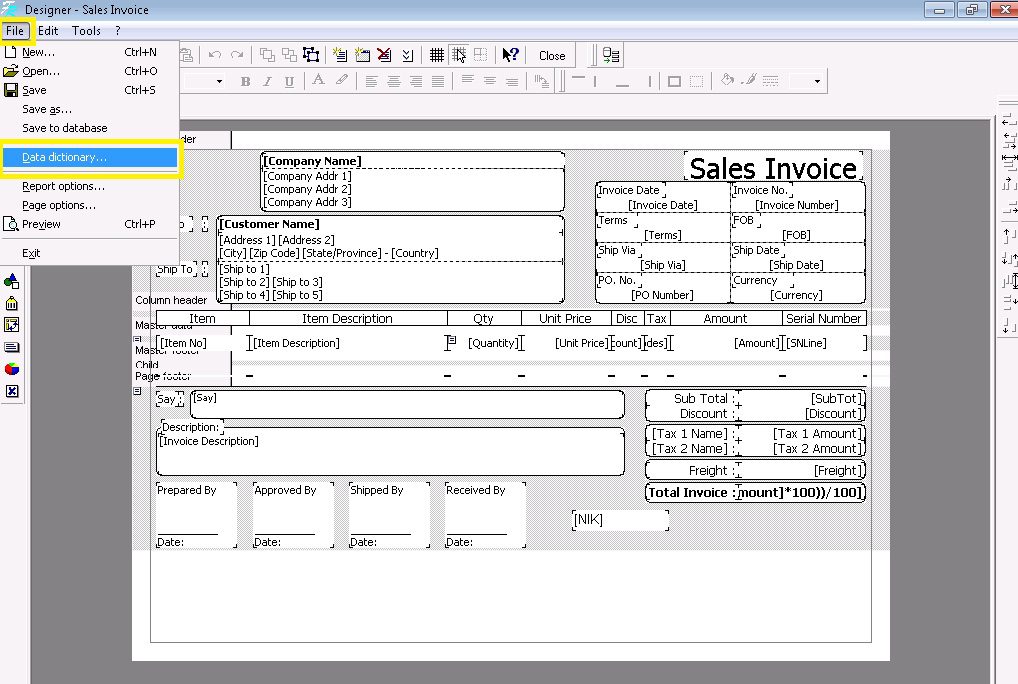 Menampilkan Nomor NIK di Preview Sales Invoice Accurate