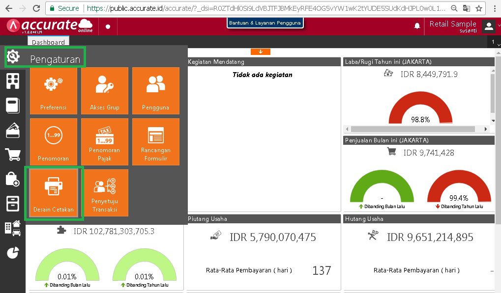 Menampilkan Nomor Urut di Desain Cetakan Accurate Online
