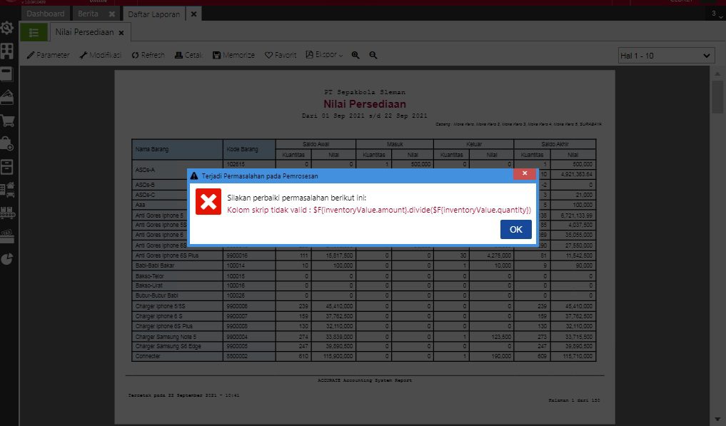 Menampilkan Rumus Skrip Harga Satuan di Accurate Online