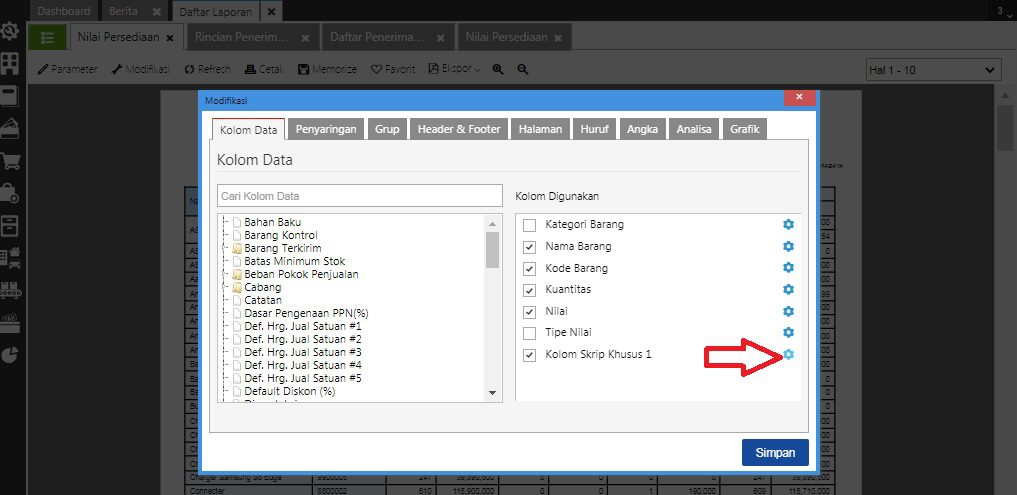 Menampilkan Rumus Skrip Harga Satuan di Accurate Online