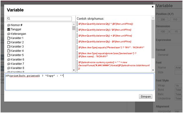 Menampilkan Tulisan “Copy” di Cetakan Ke Accurate Online