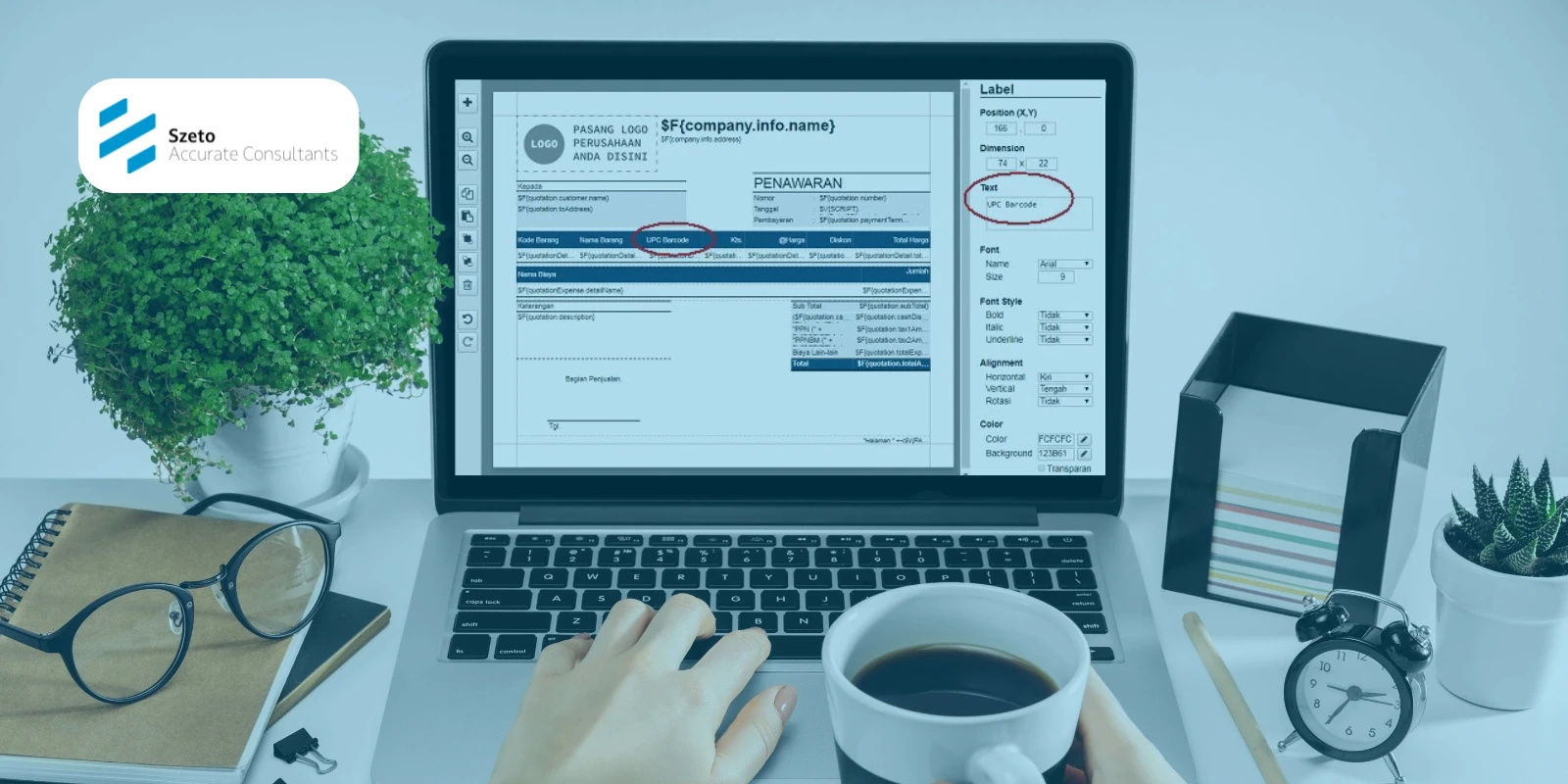 Menampilkan UPC Barcode Barang di Cetakan Accurate Online