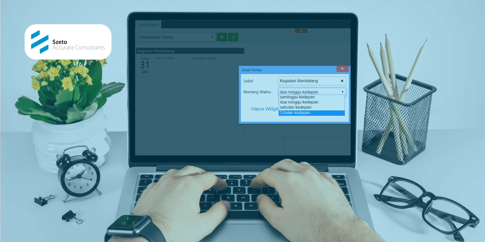 Menampilkan Widget Pengingat Piutang di Accurate Online