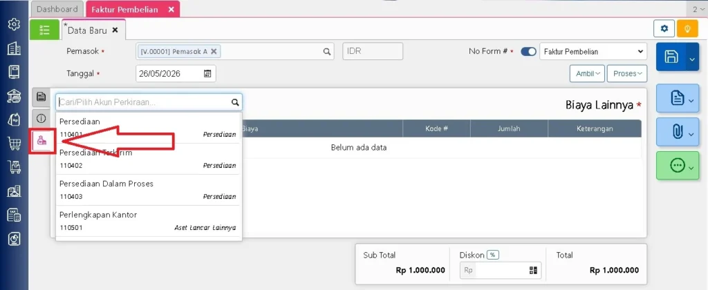 Mencatat Biaya Yang Mengurangi Nilai Faktur Accurate Online 2