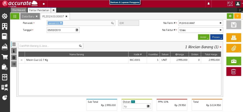 Mencatat Kelebihan Pembayaran Pembelian di Accurate Online