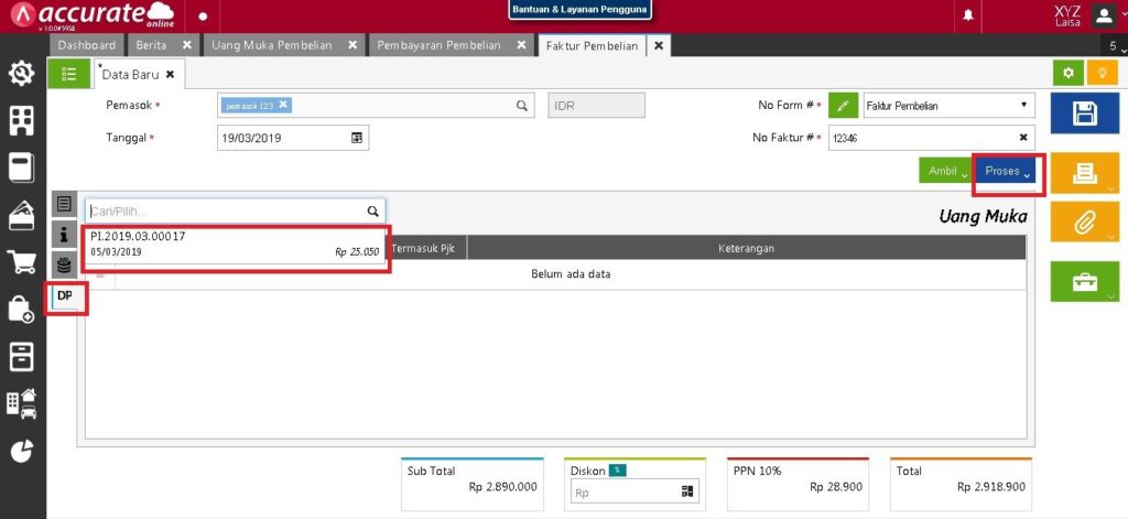 Mencatat Kelebihan Pembayaran Pembelian di Accurate Online