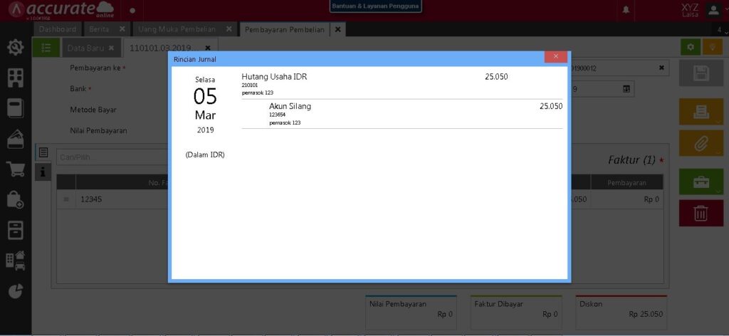 Mencatat Kelebihan Pembayaran Pembelian di Accurate Online