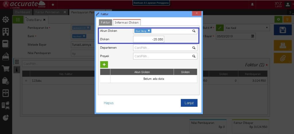 Mencatat Kelebihan Pembayaran Pembelian di Accurate Online