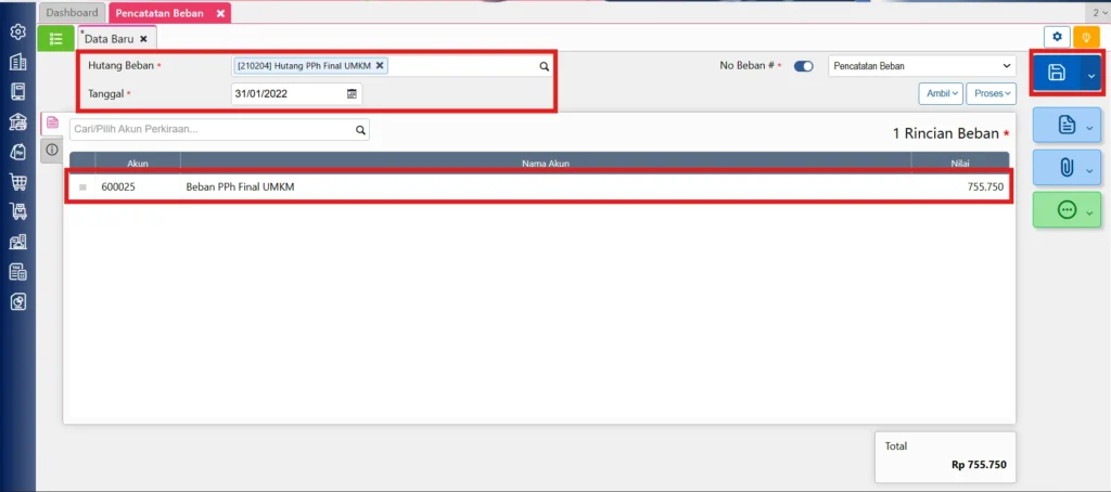 Mencatat Pajak Penghasilan Umkm 0 5 Di Accurate Online 6