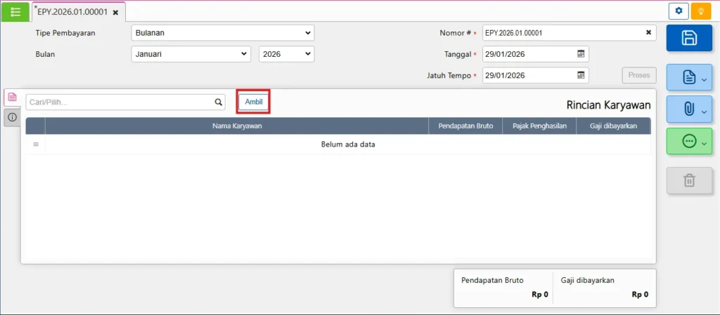 Mencatat Pembayaran Bpjs Di Awal Bulan Pada Accurate Online 6