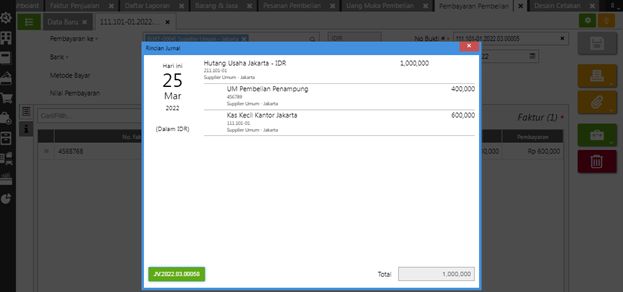 Mencatat Uang Muka Pembelian Barang di Accurate Online