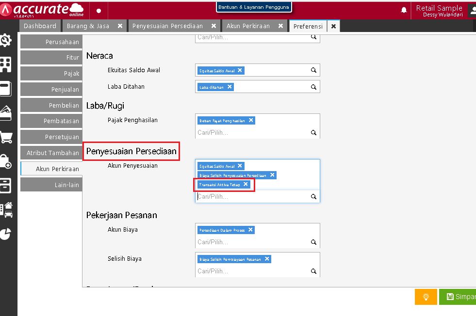 Mengakui Persediaan sebagai Aset Tetap di Accurate Online