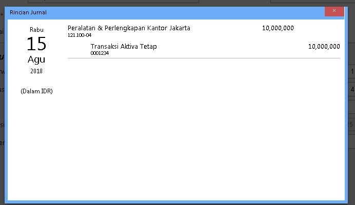 Mengakui Persediaan sebagai Aset Tetap di Accurate Online