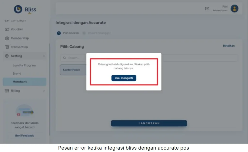 Mengatasi Error Saat Integrasi Accurate Online Dengan Bliss 1