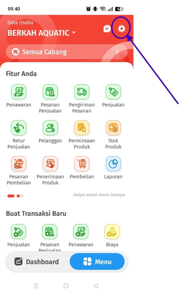 Mengatur Memilih Desain Cetakan Transaksi Di Accurate Lite 1