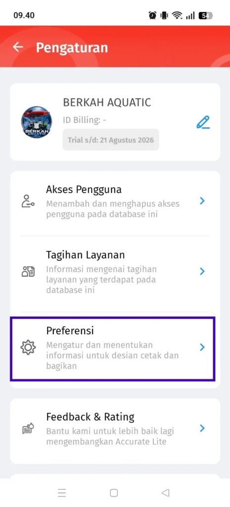 Mengatur Memilih Desain Cetakan Transaksi Di Accurate Lite 2