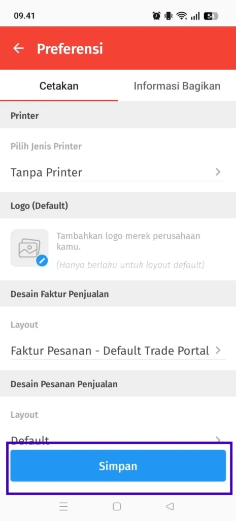 Mengatur Memilih Desain Cetakan Transaksi Di Accurate Lite 4