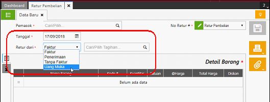Mengembalikan Uang Muka Penjualan Pembelian di Accurate
