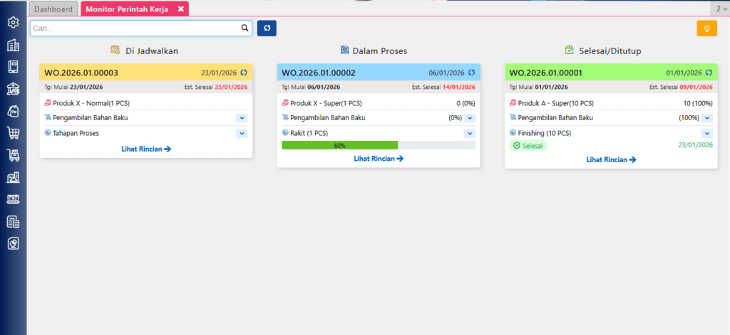 Mengenal Fitur Monitor Perintah Kerja Di Accurate Online 1