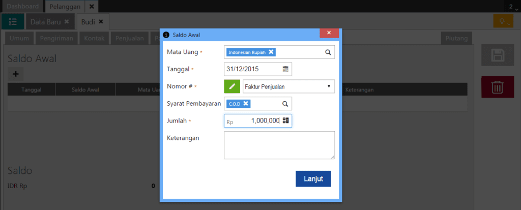 Cara Mengisi Saldo Piutang Pelanggan Dengan Multi Mata Uang di Accurate Online