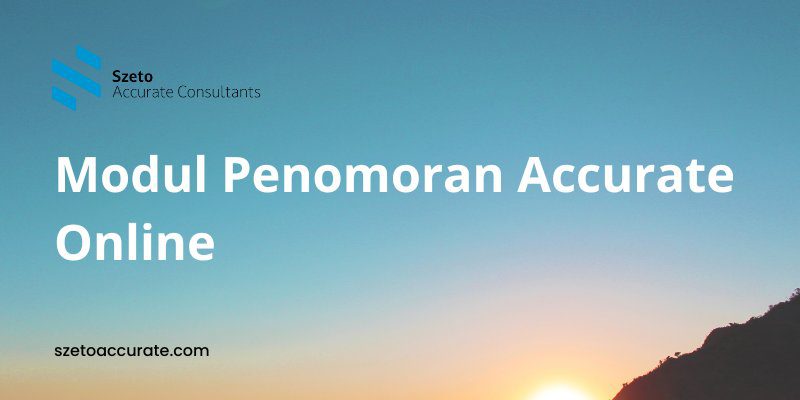 Modul Penomoran Accurate Online