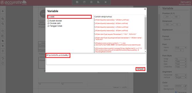 Nama Pengguna Cetak Faktur Penjualan di Accurate Online