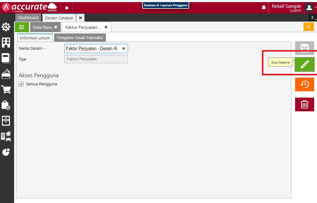 Nama Penyetuju Transaksi Faktur Penjualan Accurate Online