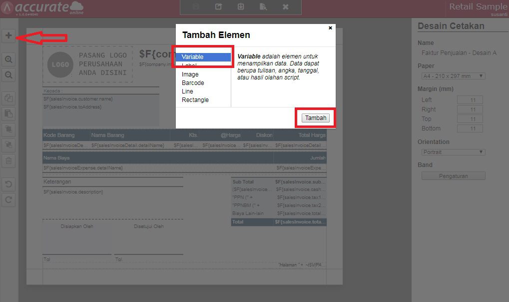 Nama Penyetuju Transaksi Faktur Penjualan Accurate Online