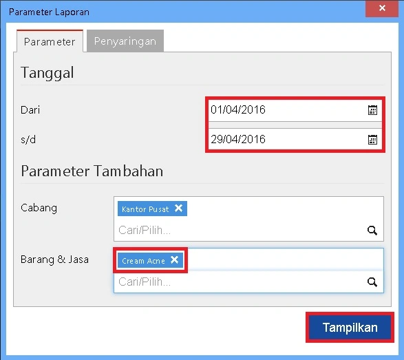 Nilai Total Dari Suatu Kolom di Laporan Accurate Online