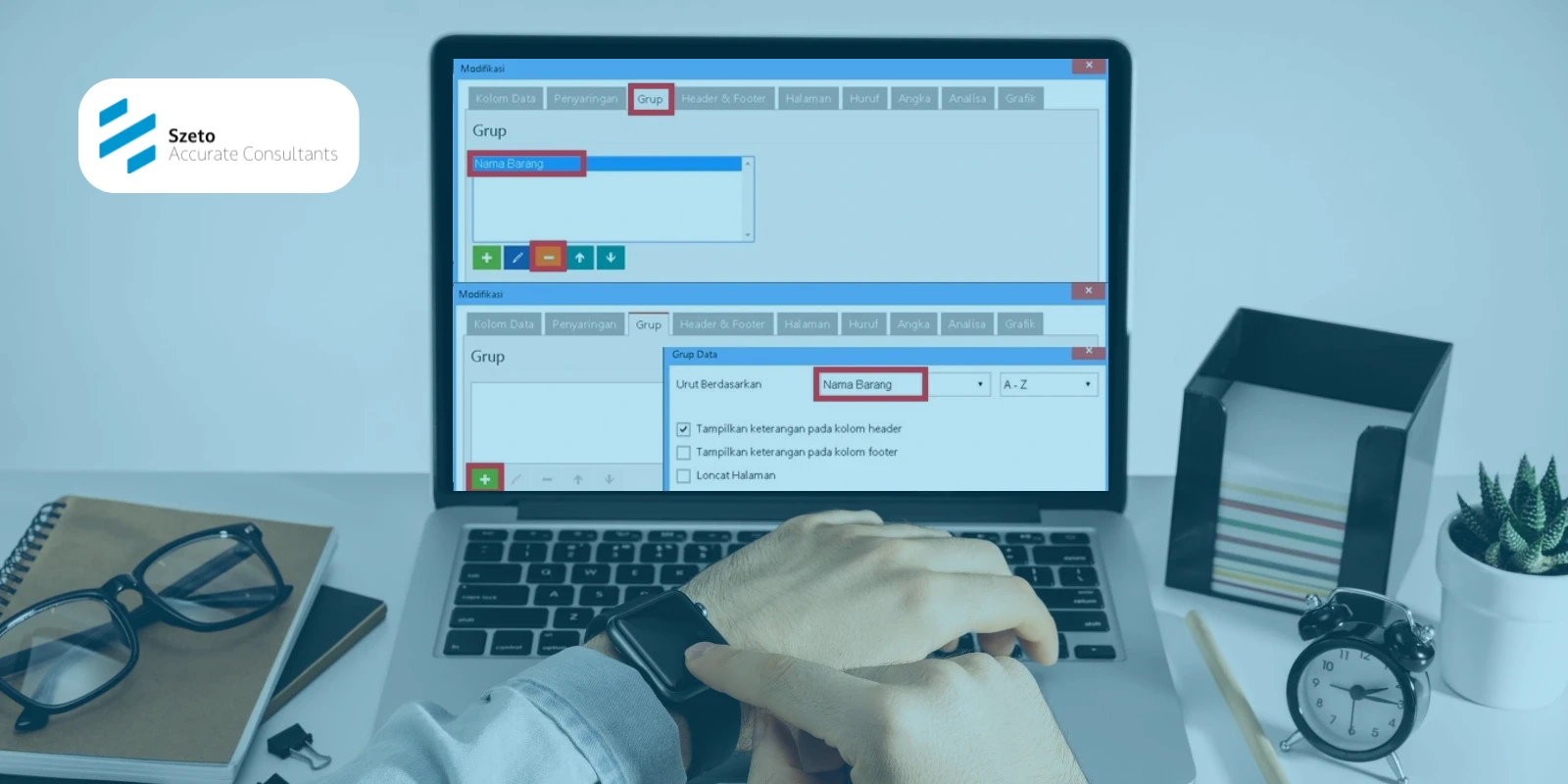 Nilai Total Dari Suatu Kolom di Laporan Accurate Online