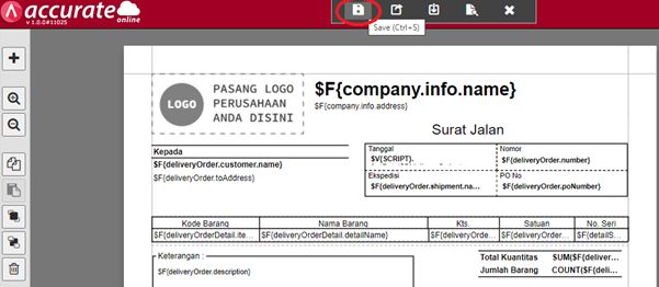 Nomor Seri Barang di Pengiriman Pesanan Accurate Online