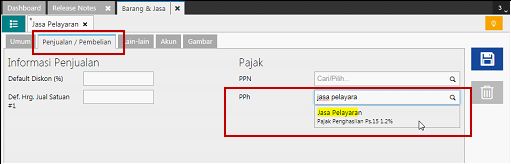 PPh untuk Pelayaran dan Penerbangan di Accurate Online