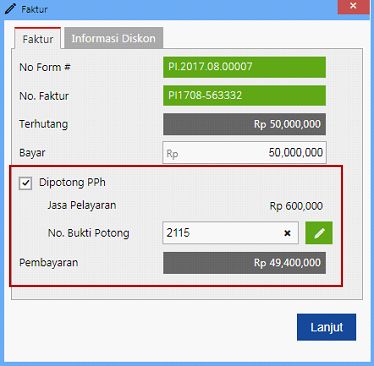 PPh untuk Pelayaran dan Penerbangan di Accurate Online