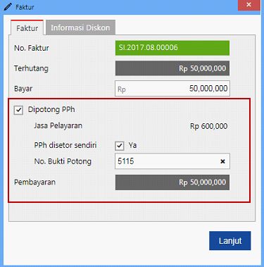 PPh untuk Pelayaran dan Penerbangan di Accurate Online