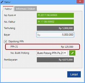 PPh untuk Penjual Jasa Orang Pribadi di Accurate Online