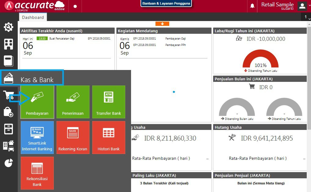 Pembayaran PPH dan Pengisian NTPN di Accurate Online