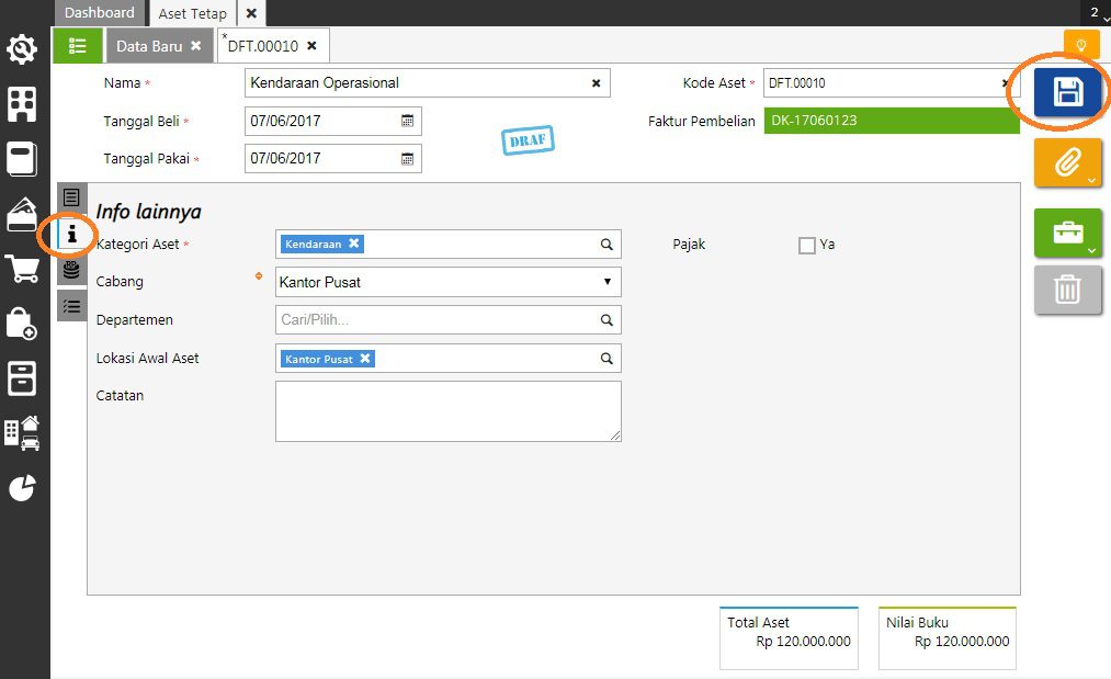Pembelian Aset Tetap dengan Cicilan di Accurate Online