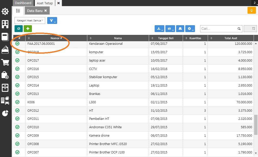 Pembelian Aset Tetap dengan Cicilan di Accurate Online
