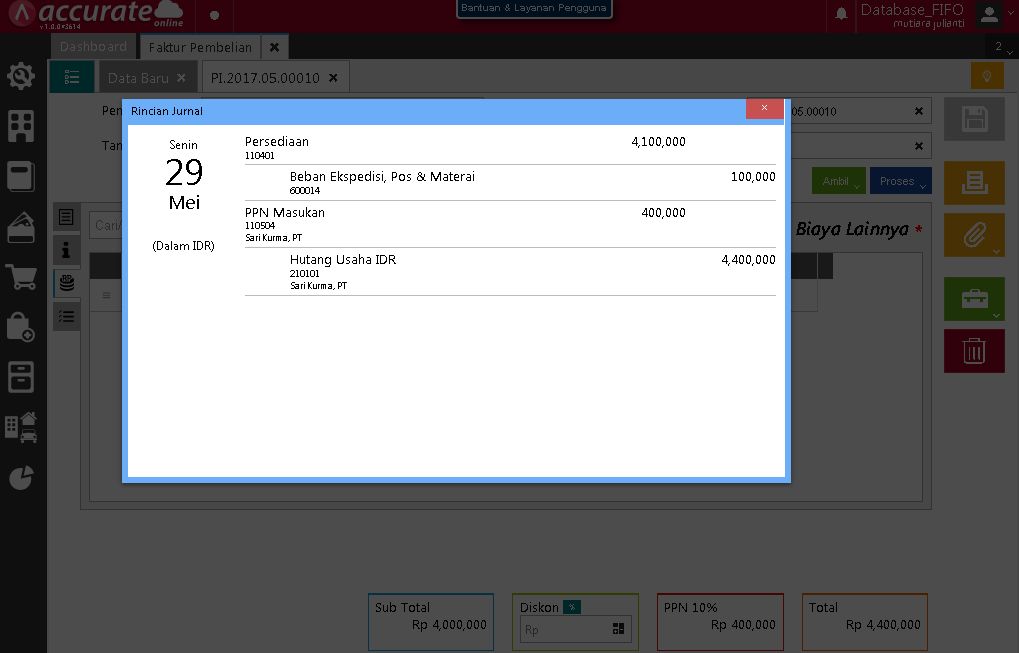 Pembelian Barang Dengan Biaya Tambahan di Accurate Online
