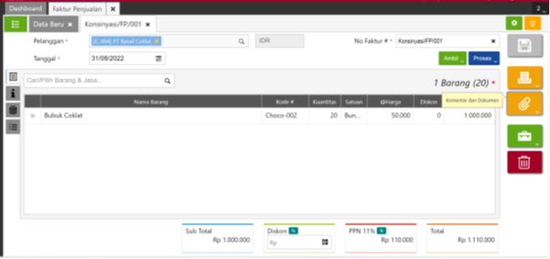 Pencatatan Retur atas Penjualan Konsinyasi Accurate Online