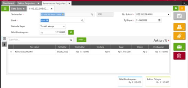Pencatatan Retur atas Penjualan Konsinyasi Accurate Online