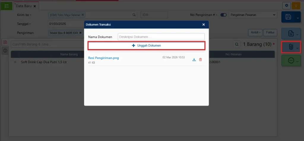 Pengaturan Dokumen Lampiran Wajib Pada Accurate Online 3