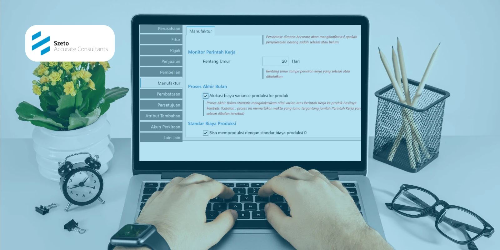 Pengaturan Preferensi Manufaktur pada Accurate Online