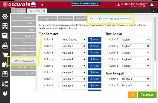 Penggunaan Kolom Karakter Barang & Jasa di Accurate Online