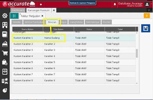 Penggunaan Kolom Karakter Barang & Jasa di Accurate Online