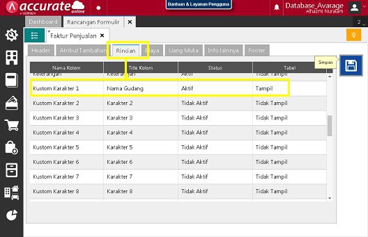 Penggunaan Kolom Karakter Barang & Jasa di Accurate Online