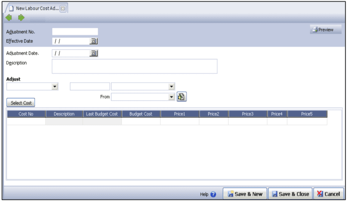 Penyesuaian Anggaran & Upah Proyek di Database Accurate