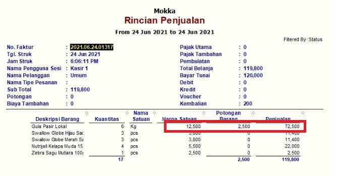 Perbedaan Alokasi Nilai Diskon pada RENE dengan Accurate